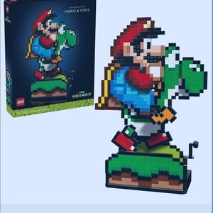 Brand New LEGO Mario & Yoshi Pixel Art Set